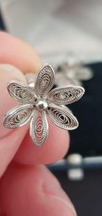 Silver filigraan oorbellen uniek handgemaakt vintage, Nieuw, Ophalen of Verzenden, Knopjes of Stekers, Zilver
