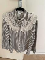 BA&SH - Blauw gestreepte blouse met kraag maat 2, Maat 38/40 (M), Blauw, Ophalen of Verzenden, Ba&sh