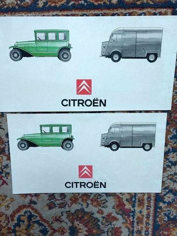 Citroen plaat op dun karton beschikbaar voor biedingen