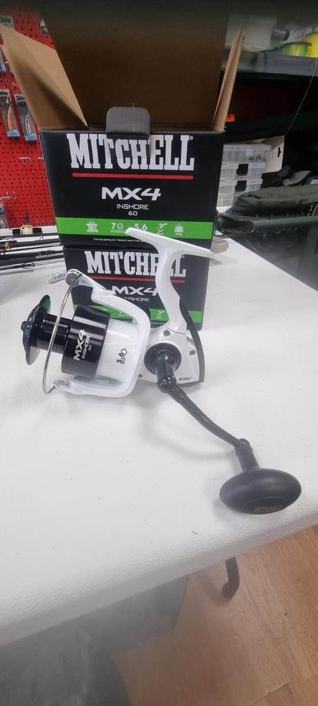 Mitchell MX4 INS SPINNING REEL 6000FD, Watersport en Boten, Hengelsport | Algemeen, Nieuw, Molen, Ophalen of Verzenden
