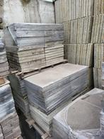 Gebruikte oud hollandse tegels 50x50x5cm grijs, Ophalen, Gebruikt, 10 m² of meer, Beton