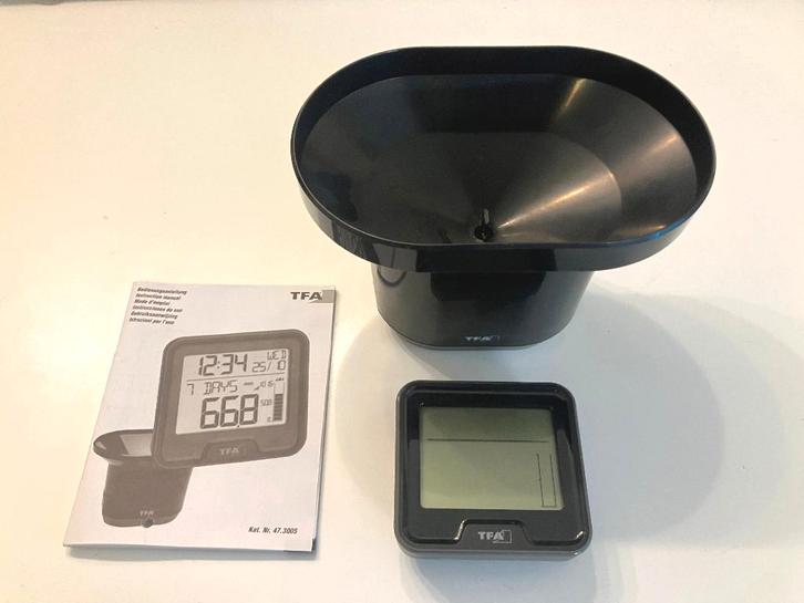 TFA regenmeter 47.3005 (433 Mhz RFXcom), Audio, Tv en Foto, Weerstations en Barometers, Zo goed als nieuw, Weerstation, Ophalen of Verzenden