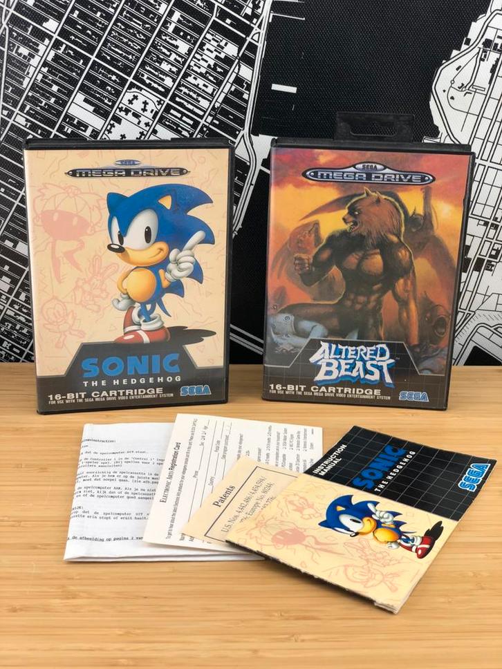 Sega Mega Drive Sonic & Altered Beast Lege Dozen 90's Games, Spelcomputers en Games, Games | Sega, Gebruikt, Mega Drive, Platform