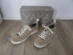 Yaya Beige Sneakers Met Veters Maat 40, Beige, Ophalen of Verzenden, Yaya, Sneakers of Gympen