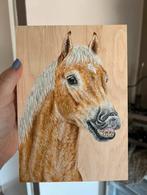 Schildering haflinger, Ophalen of Verzenden, Zo goed als nieuw, Schilderij, Minder dan 50 cm