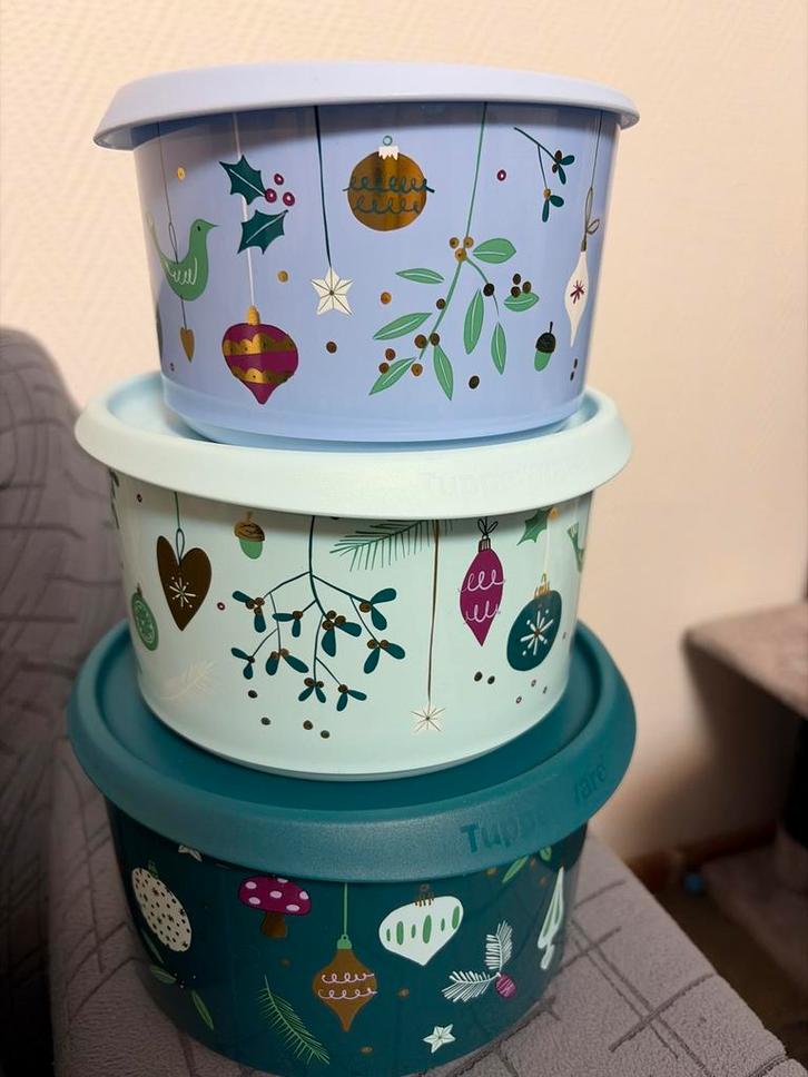 Tupperware Kerst Design Set - 3 Dozen, Huis en Inrichting, Keuken | Keukenbenodigdheden, Nieuw, Ophalen of Verzenden