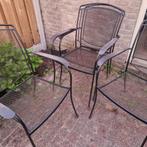 Royal Garden Classic Zwart - metaal - 4 stuks - opknappers, Tuin en Terras, Tuinstoelen, Gebruikt, Metaal, Stapelbaar, Ophalen