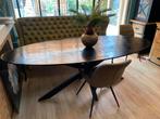 Mangohuot  oval tafel, Huis en Inrichting, Tafels | Eettafels, Ophalen of Verzenden, Vijf personen of meer, Ovaal