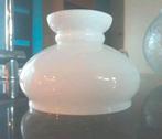 Zgan melkwit kapje voor olie of schippers lamp, Wit, Ophalen of Verzenden, Minder dan 50 cm, Glas
