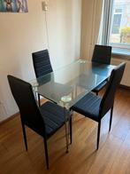 Eetkamerset, Huis en Inrichting, Tafels | Eettafels, Ophalen, Gebruikt, 100 tot 150 cm, 50 tot 100 cm