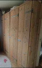 Steigerhouten kledingkast, Huis en Inrichting, Ophalen, Gebruikt, 50 tot 75 cm, 200 cm of meer