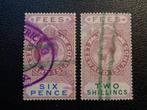 Z203     LEEWARD Islands    Sc..Fxt 4 + 7 #   Revenue, Postzegels en Munten, Postzegels | Amerika, Ophalen of Verzenden, Gestempeld