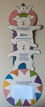 Geboortekaartje , Bjorn 24-6-1996, Verzamelen, Geboortekaartjes en Visitekaartjes, Ophalen of Verzenden, 1990 tot 2000, Geboortekaartje