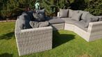 Mooie loungeset met mooie stevige kussens, Ophalen, Gebruikt, Aluminium