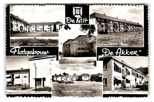 De Bilt, Flatgebouw "De Akker", Verzamelen, Ansichtkaarten | Nederland, Gelopen, Utrecht, 1940 tot 1960, Verzenden