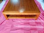Teakhouten salontafel vierkant, Ophalen, Gebruikt, 50 tot 100 cm, Vierkant