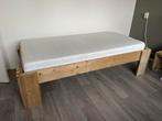Te koop: 2 eenpersoonsbedden van steigerhout, Huis en Inrichting, Ophalen, 90 cm, Eenpersoons, Bruin
