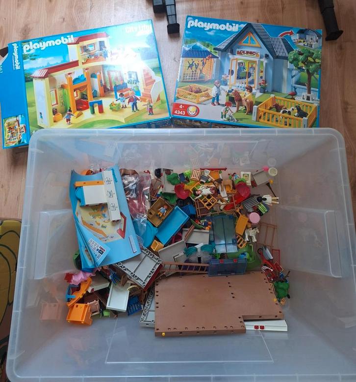 Grote partij Playmobil, Kinderen en Baby's, Speelgoed | Bouwstenen, Gebruikt, Overige merken, Ophalen of Verzenden