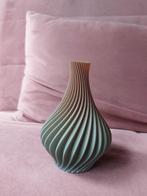 3D geprint vaasje groen hoogte 14cm, Ophalen of Verzenden