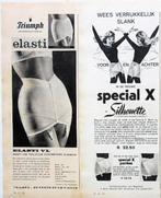 22 vintage advertenties reclames lingerie 1962 beha, Verzenden, Gebruikt