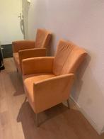 GRATIS 4 oranje stoelen verstelbaar, Huis en Inrichting, Vier, Gebruikt, Stof, Ophalen of Verzenden