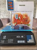 digitale weegschaal tot 40 kg, Witgoed en Apparatuur, Weegschalen, Winkelweegschaal, 1 tot 500 gram, Nieuw, Ophalen of Verzenden