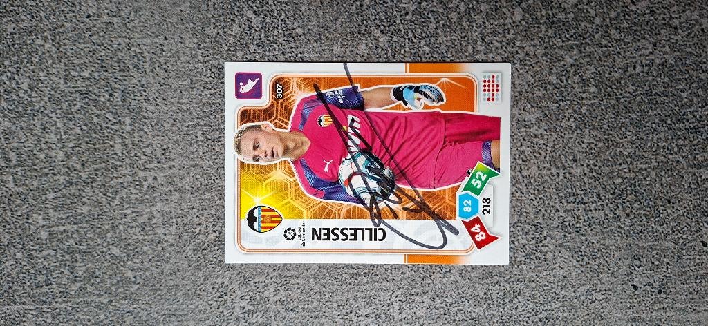 Panini trading card + handtekening Jasper Cillessen Valencia, Ophalen of Verzenden, Nieuw, Buitenlandse clubs, Spelerskaart