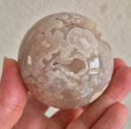 Bloemagaat bol met druzy, Ophalen of Verzenden, Mineraal