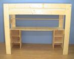 stevig model HOOGSLAPER met 2 open kastjes, Eenpersoons, Nieuw, Ophalen of Verzenden, 200 cm