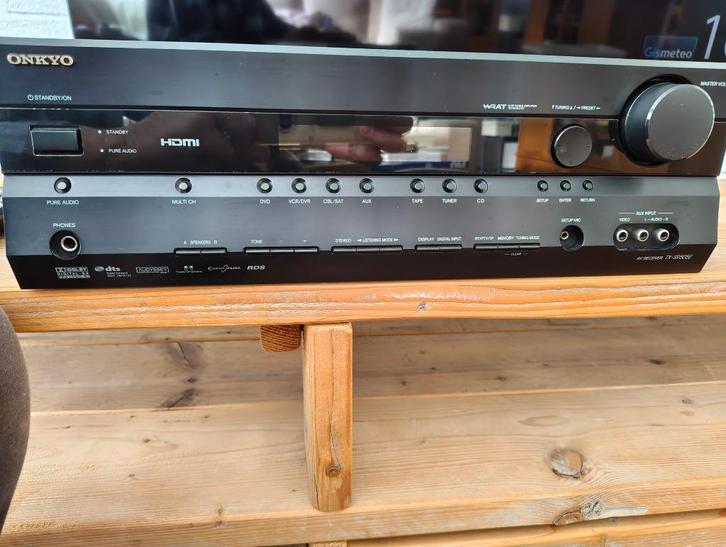 Onkyo A/V Tuner Versterker TX-SR505E, Audio, Tv en Foto, Versterkers en Receivers, Gebruikt, 7.1, 120 watt of meer, Pioneer, Ophalen