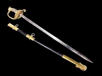 US Naval Officer Sword model 1852 WW2 era beschikbaar voor biedingen