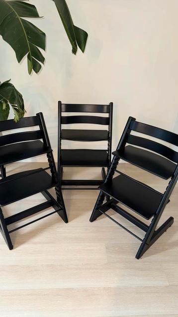 Stokke Tripp Trapp Zwart - Meegroeistoel - weg=weg beschikbaar voor biedingen