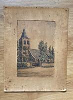 Tekening van de kerk te Buurmalsen, Ophalen of Verzenden