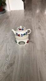 Boerenbont thee lichthouder en theepot, Ophalen