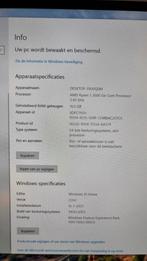 Gaming desktop met monitor, Computers en Software, Desktop Pc's, Ophalen, Gebruikt, Zelf gebouwde pc, AMD Ryzen 5