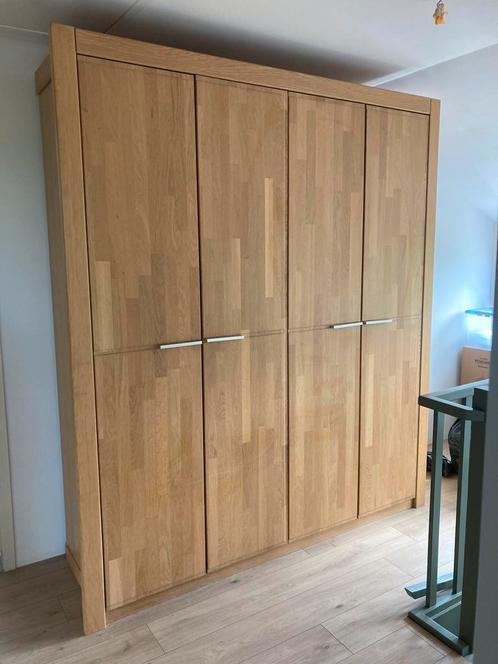 Degelijke eiken kast, Huis en Inrichting, Kasten | Kledingkasten, Gebruikt, 200 cm of meer, 150 tot 200 cm, 50 tot 75 cm, Met lade(s)