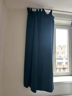 Donkerblauwe verduisterende gordijnen, Ophalen, Zo goed als nieuw, 100 tot 150 cm, 200 cm of meer