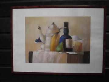 Afbeelding Stilleven Blauwe Fles Lilita Upeniece 52 x 72 beschikbaar voor biedingen