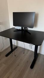 Ikea Bekant Bureau Elektrisch Zwart, Huis en Inrichting, Bureaus, Ophalen, Elektrisch, Zo goed als nieuw, Bureau