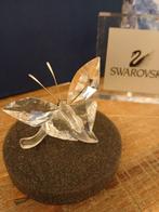 Swarovski crystal vlinder op blad, Ophalen of Verzenden, Zo goed als nieuw, Figuurtje