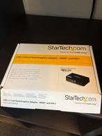 USB 3.0 naar HDMI en DVI 2x Monitor Externe Videokaart Adapt, Nieuw, Ophalen of Verzenden, StarTech.com, Docking station