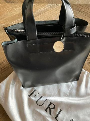 FURLA, zwart lederen dames handtas (nieuw) beschikbaar voor biedingen