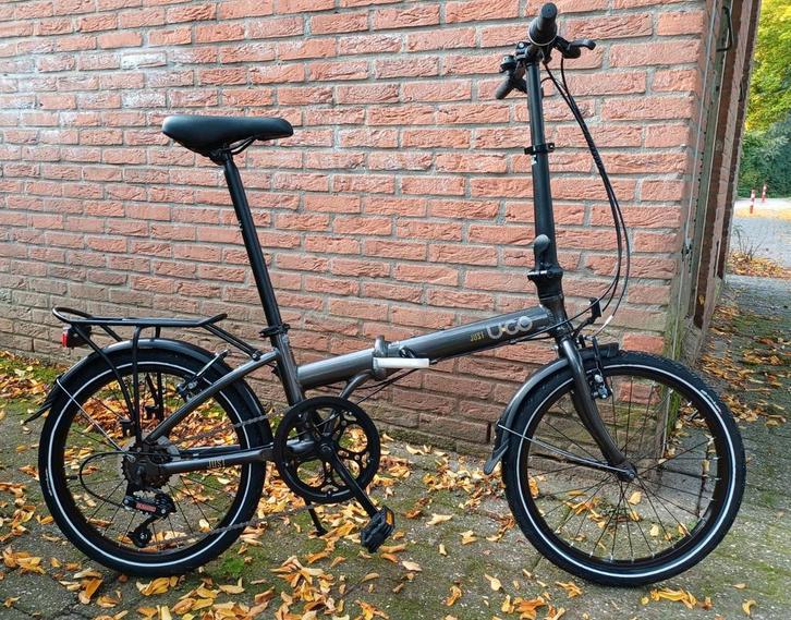 Ugo Just vouwfiets nieuw, Fietsen en Brommers, Fietsen | Vouwfietsen, Zo goed als nieuw, Overige merken, 20 inch of meer, Totaal opvouwbaar