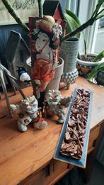 Chinese & Japanse verzameling: Leeuwen, Hagoita, Paneel, Ophalen of Verzenden