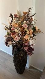 Vaas met kunst bloemen, Ophalen, Zo goed als nieuw