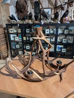 2 Kroonluchter gemaakt van Edelhert Geweien jacht landelijk, Ophalen of Verzenden, Nieuw, Overige materialen, Landelijk jacht rustic outdoor