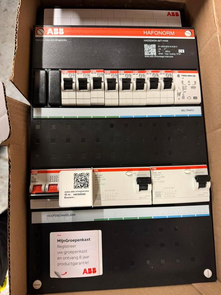 Te Koop: abb groepenkasr, Doe-het-zelf en Verbouw, Elektra en Kabels, Nieuw, Overige typen, Ophalen