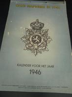 Antieke kalender korps mariniers 1946, Ophalen of Verzenden, Marine, Nederland
