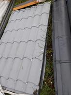 16 Metalen dakpanplaten. Antraciet. 190x110 cm., Doe-het-zelf en Verbouw, Dakpannen en Dakbedekking, Gebruikt, Overige kleuren