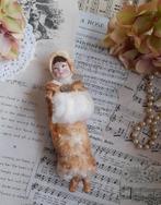 Prachtig brocante wattenpopje winter vrouwtje Spun cotton, Antiek en Kunst, Curiosa en Brocante, Ophalen of Verzenden